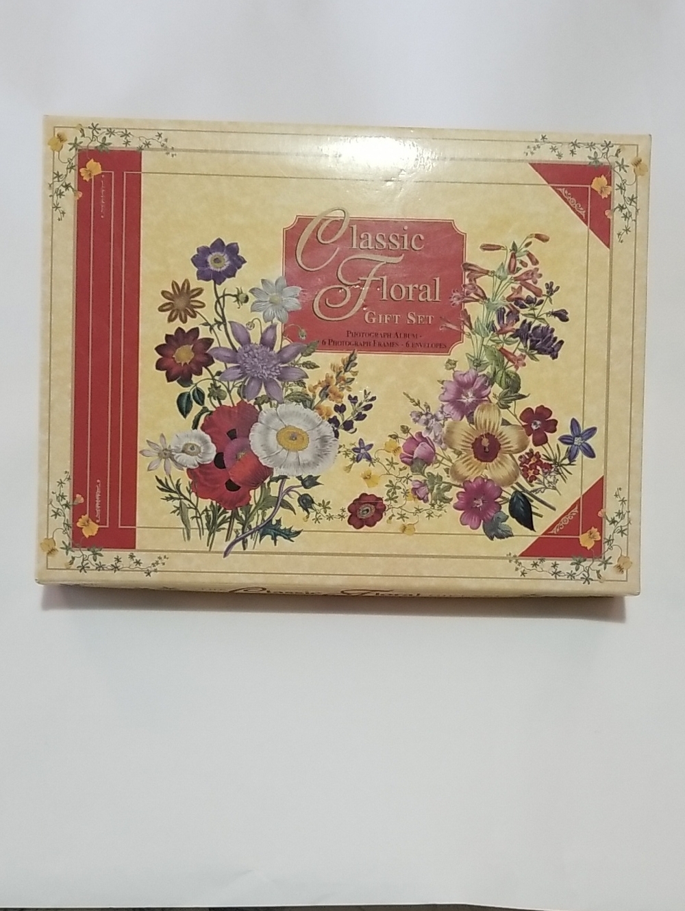 Vintage Classic Floral Photograph Album And Frame Set